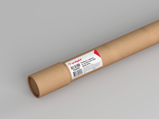 Профиль с экраном SL-SLIM20-H20-2000 ANOD+OPAL (Arlight, Алюминий) фото:9