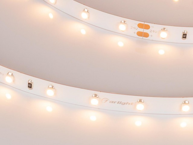 Лента RT 2-5000 24V Warm2700 (3528, 300 LED, CRI98) (Arlight, 4.8 Вт/м, IP20) фото:1