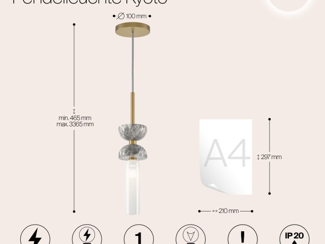 Подвесной светильник Maytoni MOD178PL-01GR фото:2