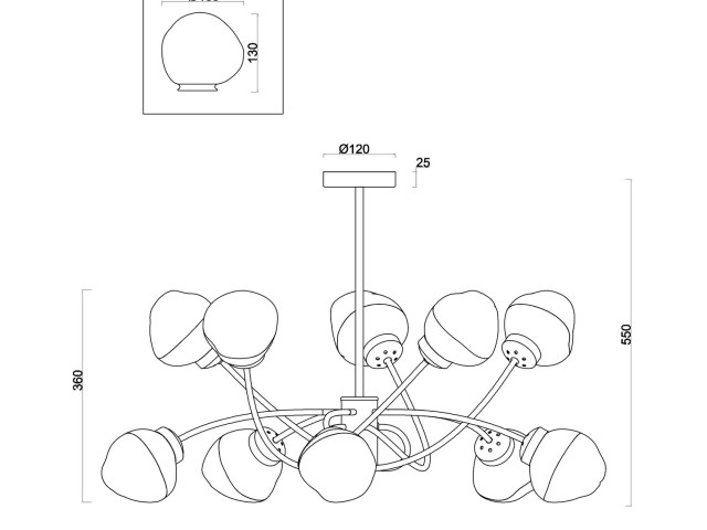 Люстра Freya FR8017PL-10MG фото:6