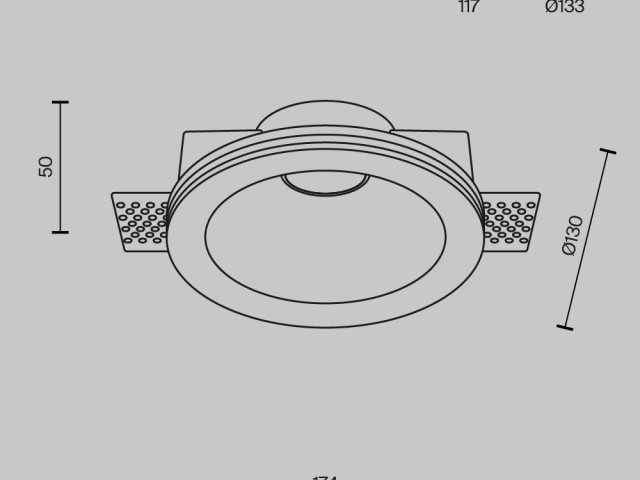 Встраиваемый светильник Technical DL002-1-01-W-1 фото:9