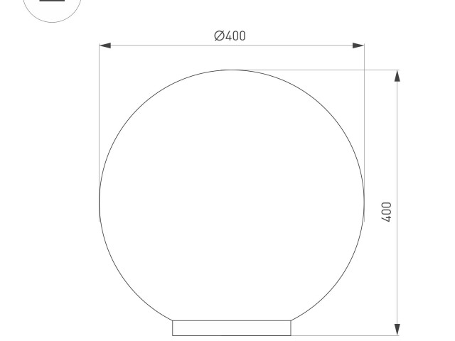 Светильник KT-GLOBE-R400-12W Warm3000 (DG, 275 deg, 24V) (Arlight, IP65 Металл, 3 года) фото:2