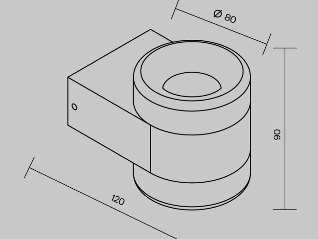 Уличный настенный светильник Outdoor O490WL-L6B3K фото:11