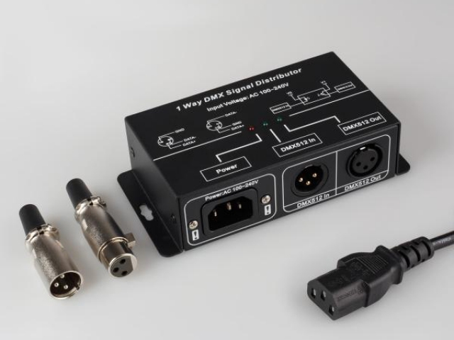 Усилитель DMX-сигнала LN-DMX-1CH (220V) (Arlight, IP20 Металл, 1 год) фото:1