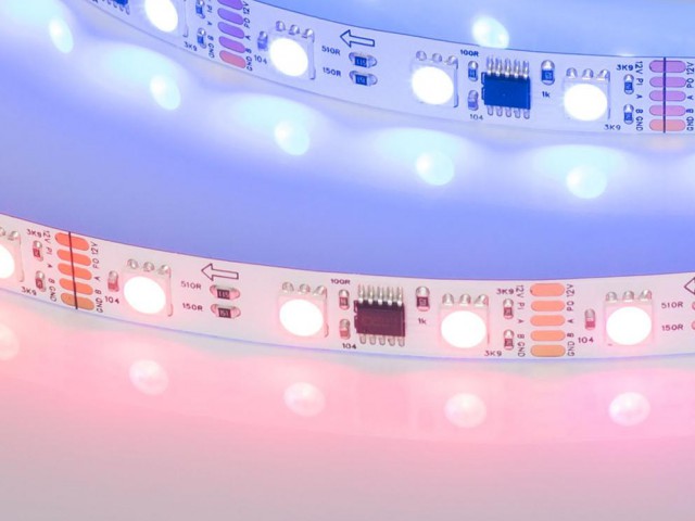 Лента DMX-B60-10mm 12V RGB-PX3 (14 W/m, IP20, 5060, 5m) (Arlight, -) фото:5