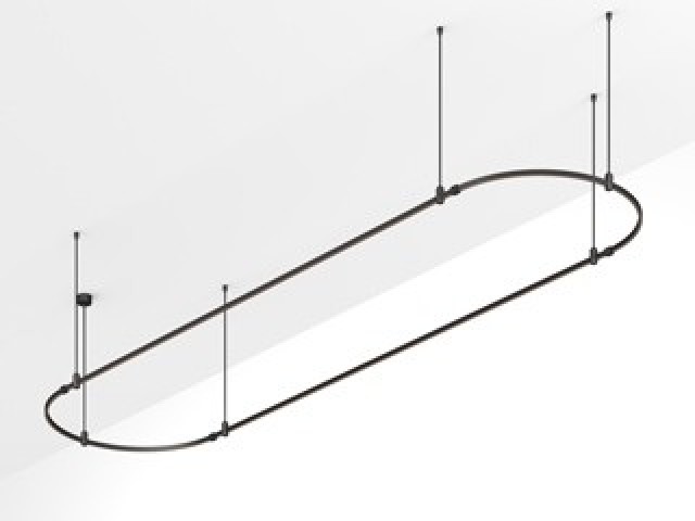 Основание ART-APRIORI-OVAL-ROD-800-4000x1000 (BK) (Arlight, IP20 Металл, 3 года) фото:3