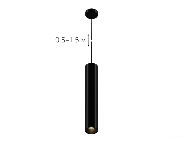 Подвесной светильник HOKASU Tube Hang (40-320/ral9005 – 7w/3090/60deg) фото:8