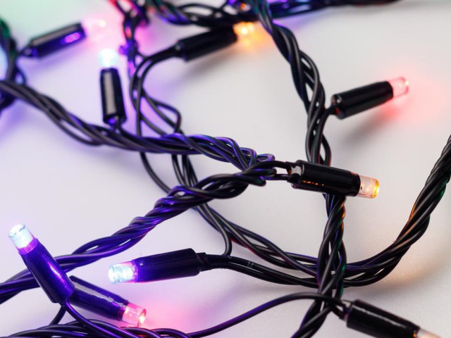 Светодиодная гирлянда ARD-STRING-CLASSIC-10000-BLACK-100LED-LIVE RGB (230V, 7W) (Ardecoled, IP65) фото:5