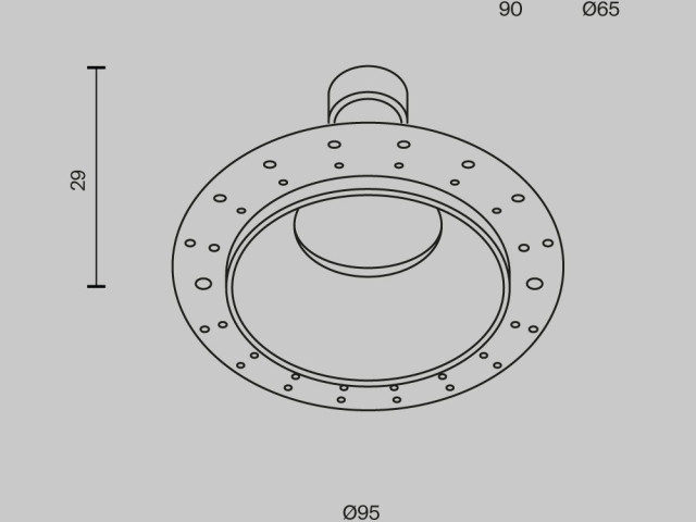Встраиваемый светильник Technical DL126-GU10-TRS-MG фото:8