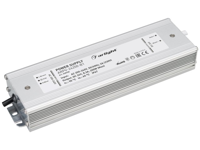 Блок питания ARPV-24200-B1 (24V, 8,3A, 200W) (Arlight, IP67 Металл, 3 года) фото:5