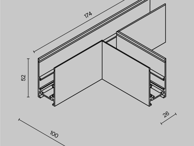 Комплектующие для накладной трековой системы Technical TRA034CT-41B фото:7
