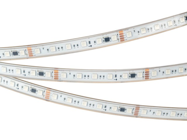 Лента герметичная DMX-PS-B60-15mm 24V RGB-PX6 (15W/m, IP67, 5060, 5m) (Arlight, -) фото:1