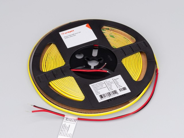 Лента COB-X480-4mm 24V Yellow Volt (4 W/m, IP20, 5m) (Arlight, -) фото:1