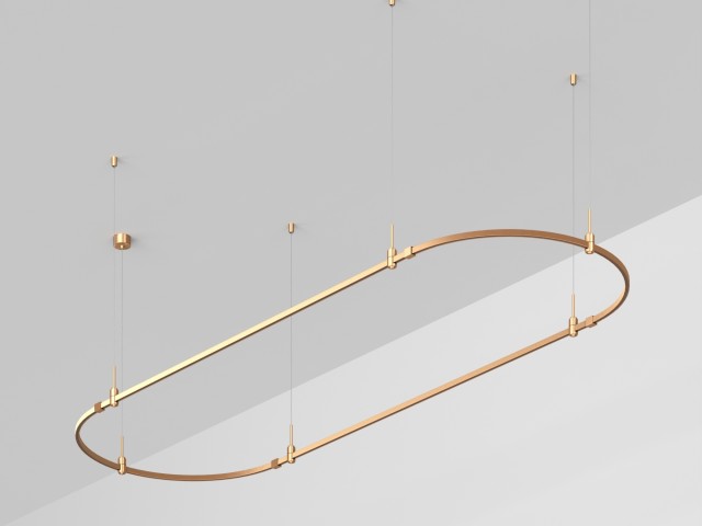 Основание ART-APRIORI-OVAL-HANG-3000x1000 (GD) (Arlight, IP20 Металл, 3 года) фото:2