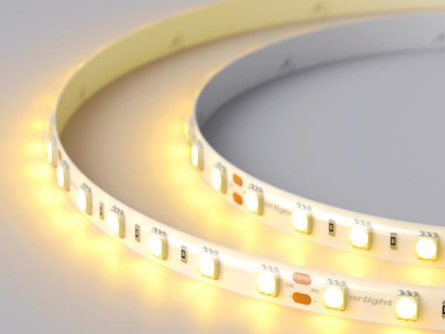 Лента RTW 2-5000SE 24V Yellow 2x (5060, 300 LED, LUX) (Arlight, 14.4 Вт/м, IP65) фото:8