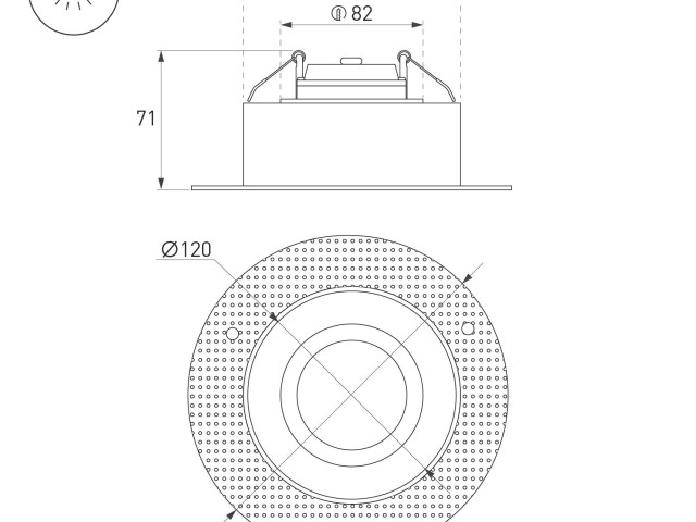 Корпус PLURIO-BASE-BUILT-TRIMLESS-R160 (BK, 1-2, 200mA) (Arlight, IP20 Металл, 3 года) фото:1