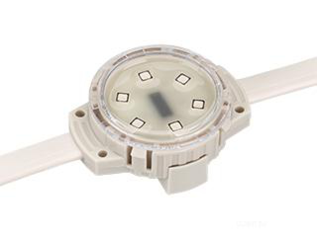Модуль управляемый SOLEX-DMX-3535-6-24V RGB 120deg (D40x16mm, 1.5W, IP67) (Arlight, Пластик, 3 года) фото:1
