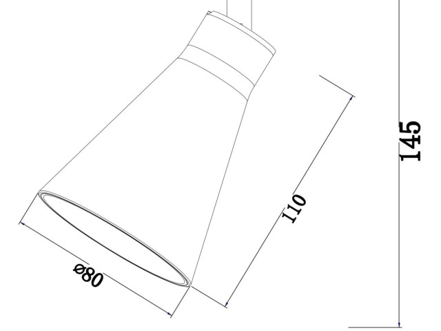 Трековый светильник Technical TR022-1-GU10-B фото:1