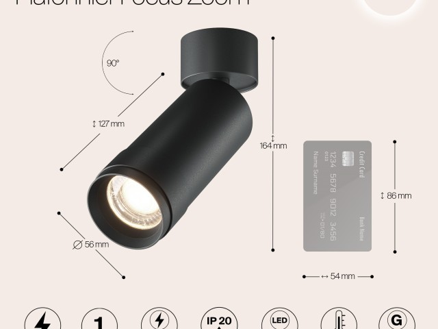 Потолочный светильник Technical C055CL-L12W4K-Z-B фото:6