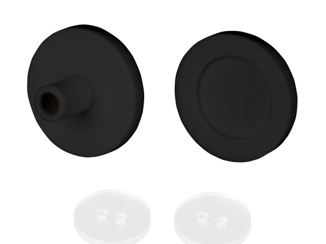 Заглушка ARL-MOONLIGHT-ROUND-25-CAP-SIDE-SET-BLACK (Arlight, Силикон) фото:1