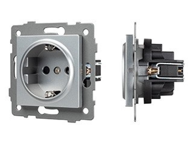 Механизм электрической розетки SCT-MEU1-PL-GR-V (250V, 16A) (Arlight, -) фото:3