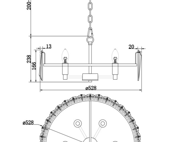 Подвесной светильник Maytoni MOD043PL-06CH фото:13