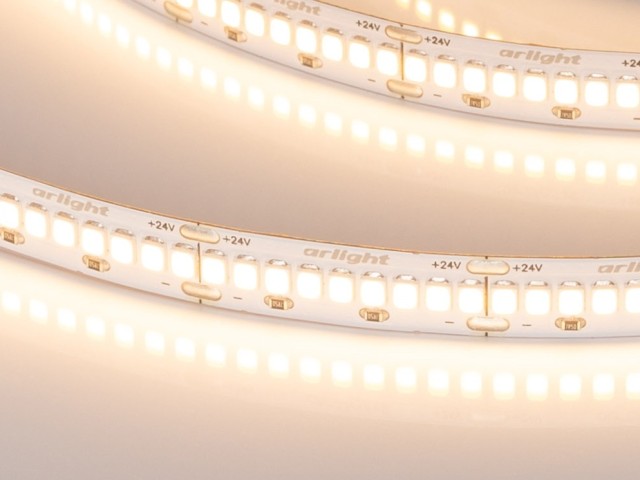 Лента ULTRA-A288-10mm 24V Warm2700 (17 W/m, IP20, 5m) (Arlight, высок.эфф.200 лм/Вт) фото:1
