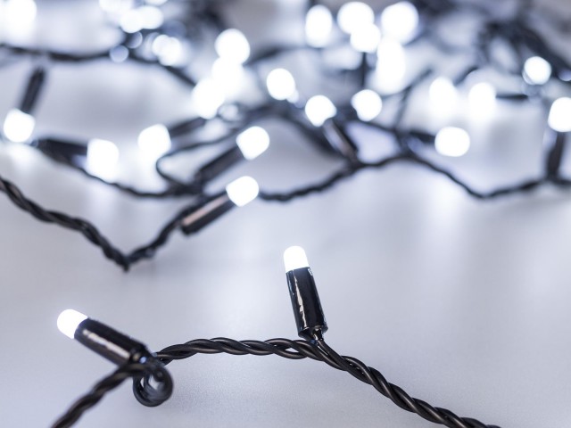 Светодиодная гирлянда ARD-STRING-CLASSIC-10000-BLACK-100LED-MILK-STD White (230V, 7W) (Ardecoled, IP65) фото:1