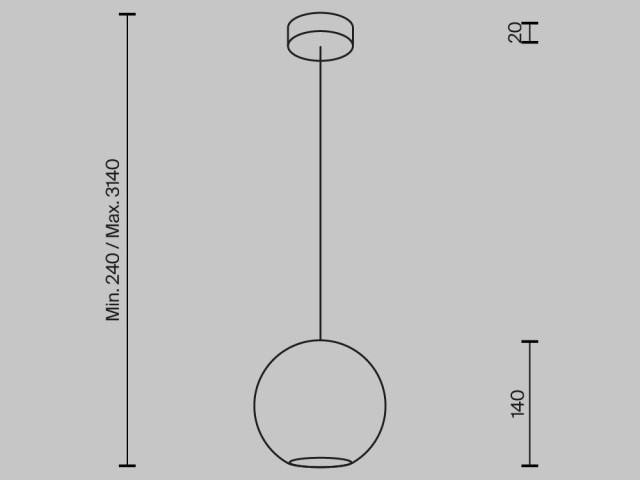 Подвесной светильник Maytoni MOD437PL-01BG фото:1