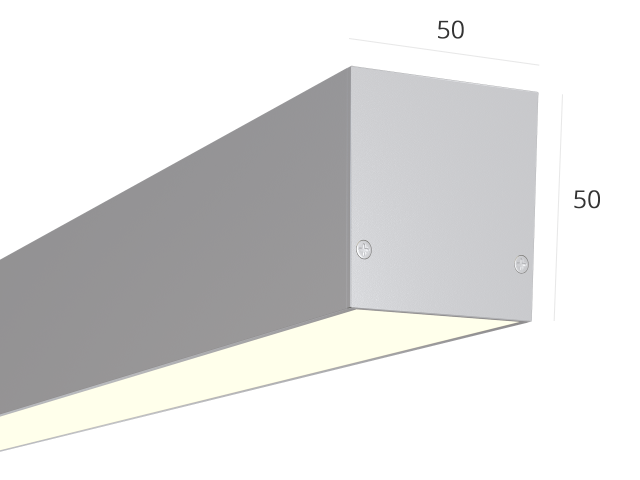 Линейный светильник HOKASU S50 U&D (Anod/2500mm/LT70 — 4K/55W) фото:2