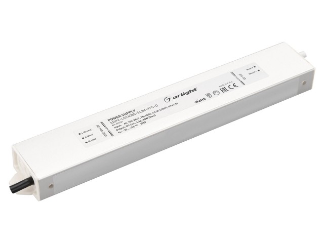 Блок питания ARPV-LG24080-SLIM-PFC-D (24V, 3.3A, 80W) (Arlight, IP67 Металл, 5 лет) фото:2