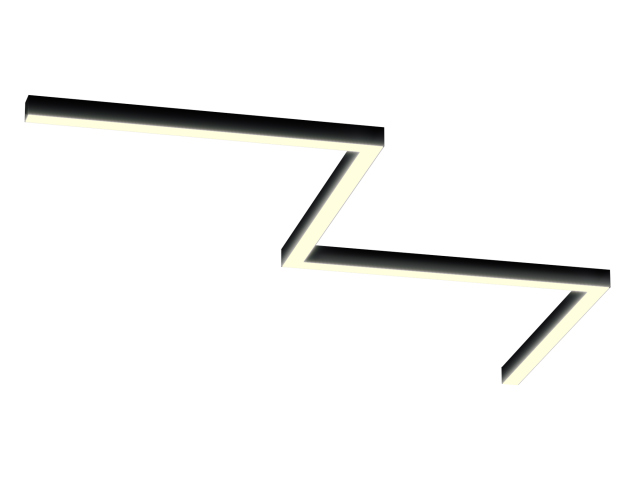 Светильник ЗигЗаг S50 (RAL9005/4x840mm-90/LT70 — 3K/72W) фото:1