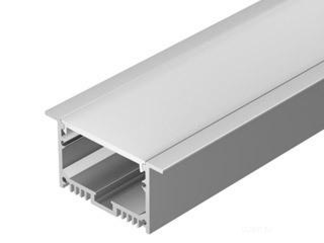 Профиль с экраном SL-LINIA62-F-2500 ANOD+OPAL (Arlight, Алюминий) фото:6