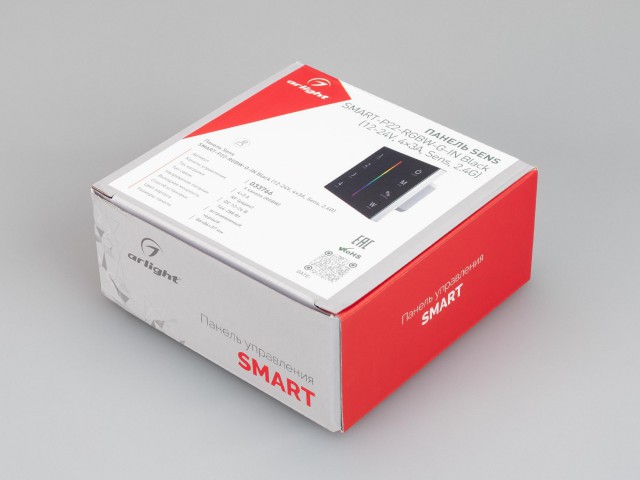 Панель SMART-P22-RGBW-G-IN Black (12-24V, 4x3A, Sens, 2.4G) (Arlight, IP20 Пластик, 5 лет) фото:4