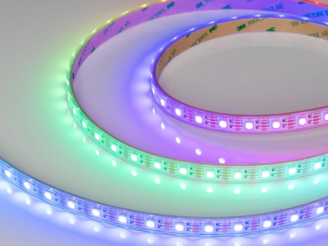 Лента герметичная SPI-P-B60-12mm 12V RGB-PX1-BPT (8 W/m, IP66, 5060, 5m) (Arlight, бегущий огонь) фото:6