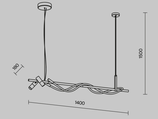 Подвесной светильник Maytoni MOD166PL-L30GB3K фото:11