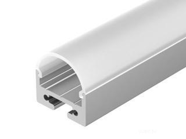 Профиль с экраном SL-LINE-2011M-2500 ANOD+OPAL ROUND (Arlight, Алюминий) фото:8