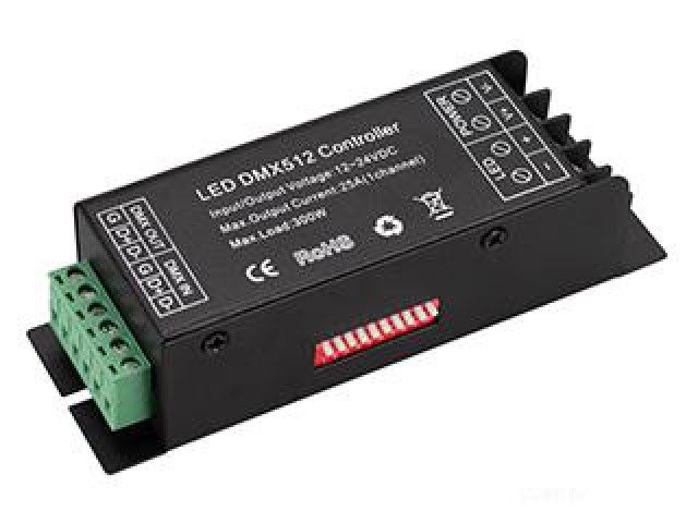 Декодер ARL-7022-DMX (12-24V, 1x25A, DMX512) (Arlight, IP20 Металл, 3 года) фото:4