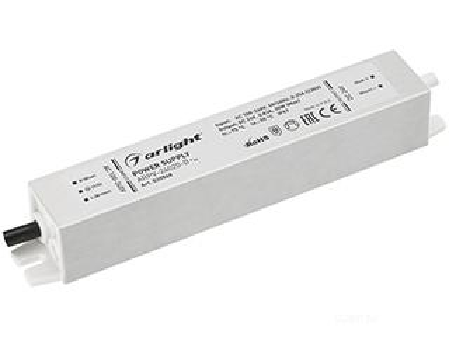 Блок питания ARPV-24020-B (24V, 0.8A, 20W) (Arlight, IP67 Металл, 3 года) фото:2