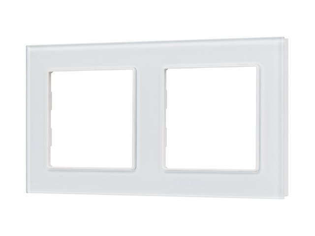 Рамка стеклянная FRM-GLARE-GS-2-WH (Arlight, -) фото:2