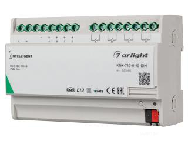 INTELLIGENT ARLIGHT Конвертер KNX-710-0-10-DIN (230V, 4x0/1-10, 4x16A) (IARL, IP20 Пластик, 2 года) фото:4