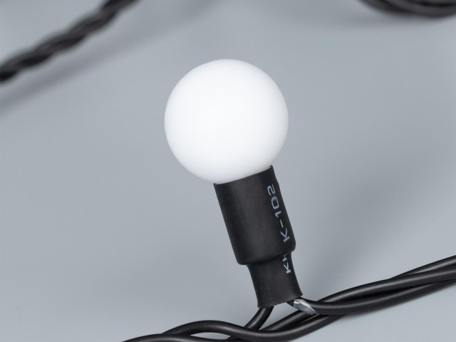 Светодиодная гирлянда ARD-BALL-PRO-D23-10000-BLACK-80LED RGB (230V, 7W) (Ardecoled, IP65) фото:6