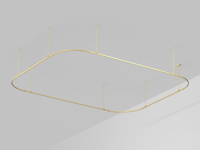 Основание ART-APRIORI-RECTANGLE-SOFT-ROD-800-4500x3500 (GD) (Arlight, IP20 Металл, 3 года) фото:1
