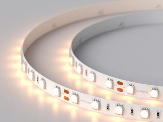 Лента RT 2-5000 24V Warm2700 2x (5060, 300 LED, LUX) (Arlight, 14.4 Вт/м, IP20) фото:2