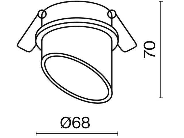 Встраиваемый светильник Technical DL044-01-GU10-B фото:10