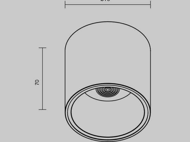 Потолочный светильник Technical C064CL-L12W4K-D фото:12