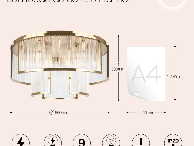 Потолочный светильник Maytoni MOD174CL-09G фото:9