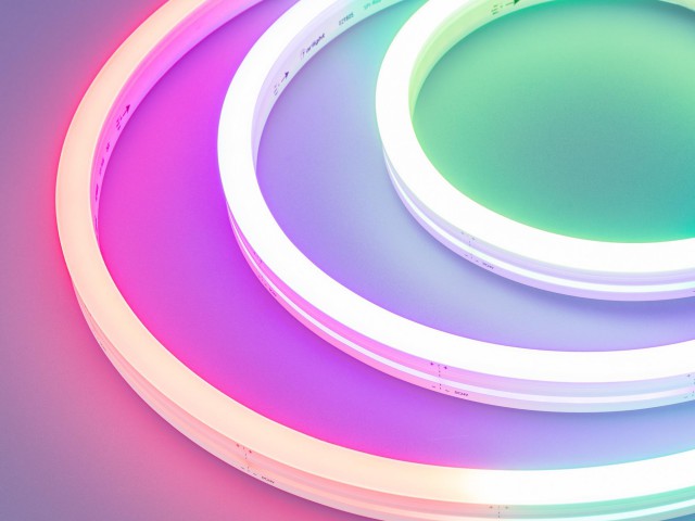 Лента герметичная DMX MOONLIGHT-SIDE-B84-12x17mm 24V RGB-PX7 (18 W/m, IP67, 5m, wire x2) (Arlight, Вывод прямой, 2 года) фото:1