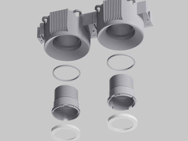 Встраиваемый светильник Technical DL136-GU10-W фото:1