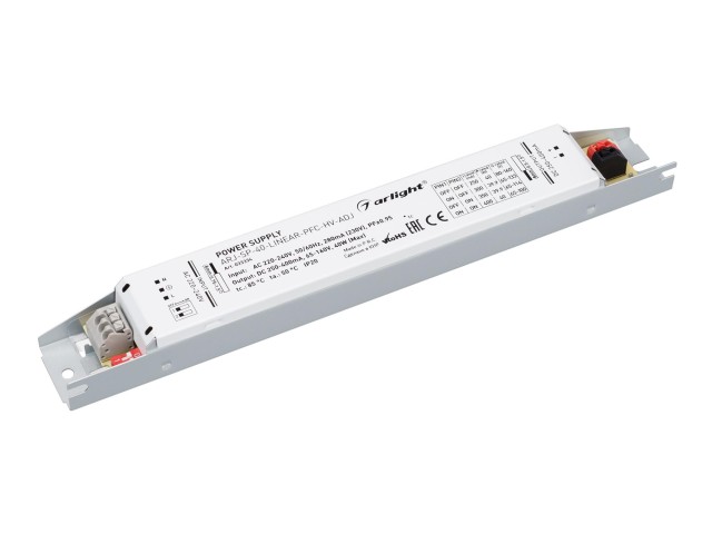 Блок питания ARJ-SP-40-LINEAR-PFC-HV-ADJ (40W, 250-400mA) (Arlight, IP20 Металл, 5 лет) фото:6